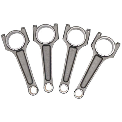 Forged flat top piston and rings set 83.5mm VW ABA 2.0L 8V + VW 159mm x 20mm High Performance Steel Basic Connecting Rod set 3/8