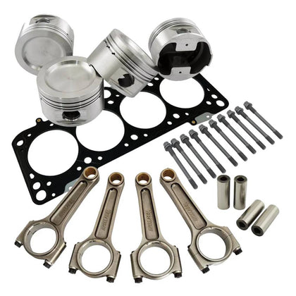 Forged piston and Connecting rod kit + 118mm head stud + MLS decompression Head Gasket 1.5mm for VW 1.8 8V (83,5mm) 1100hp