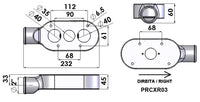 Weber IDF carburetor Plenum power cap 2" right