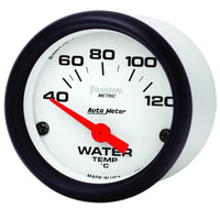 Auto Meter 5737-M Phantom Electric Water Temperature Gauge - Outlet