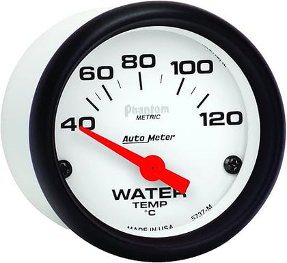 Auto Meter 5737-M Phantom Electric Water Temperature Gauge - Outlet