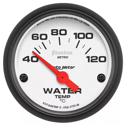 Auto Meter 5737-M Phantom Electric Water Temperature Gauge - Outlet