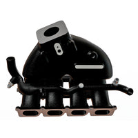 VW B5 T3 top mount turbo twin scroll manifold wastegate V-Band + Cast Aluminum Intake Manifold for longitudinal with 8 injectors Fuel Rail Kit (without throttle bolt holes) Black - PRE SALE