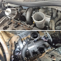 VW MKIV GTI T3 Twin Scroll Top Mount Turbo Manifold - EVOLUTION