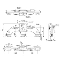CHEVY II 194 / 230 / 250 / 292 L6 INLINE SIX INTAKE MANIFOLD