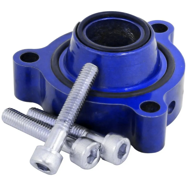 Valvola Di Sfiato Turbo BOV Universale In Alluminio - Flangia 2,5 Pollici, 8 Porte Di Scarico, Per Auto Da Corsa, Colore Blu