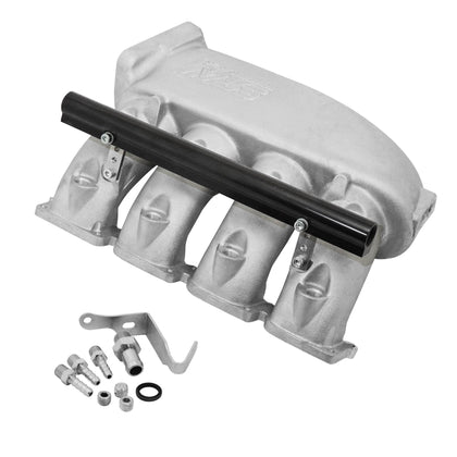 Cast Aluminum Intake Manifold for transverse VW/AUDI 1.8T with 4 injectors Fuel Rail Kit (left side OEM throttle) - PRE SALE