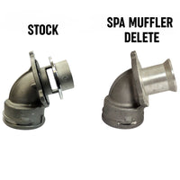VW MKIV IHI RHF5 turbocharger muffler delete pipe