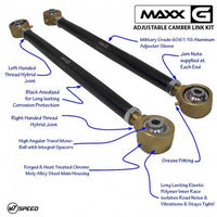 M7 Speed / MAXX-G Mini Cooper Adjustable Camber Links | Hybrid Polymer-MonoBall | 4 Link Kit
