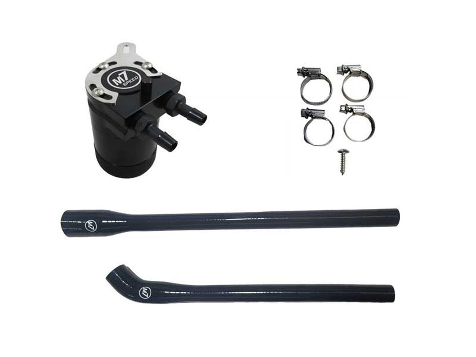 M7 Speed R56 Mini Cooper Oil Catch Can Kit | Black Hoses | N14B Engine