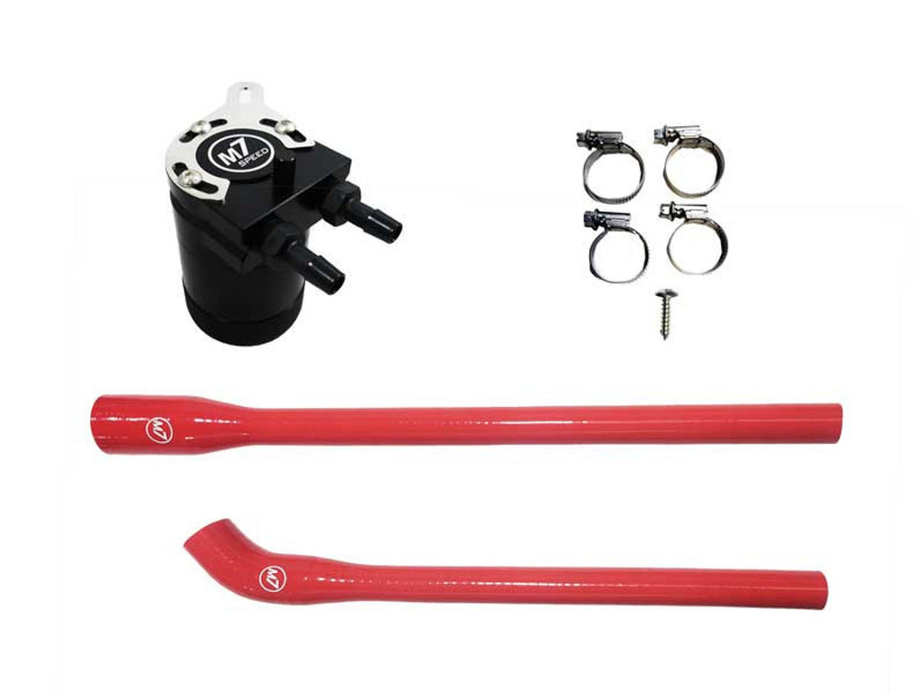M7 Speed R56 MINI Cooper Oil Catch Can Kit | Red Hoses | N14B Engine