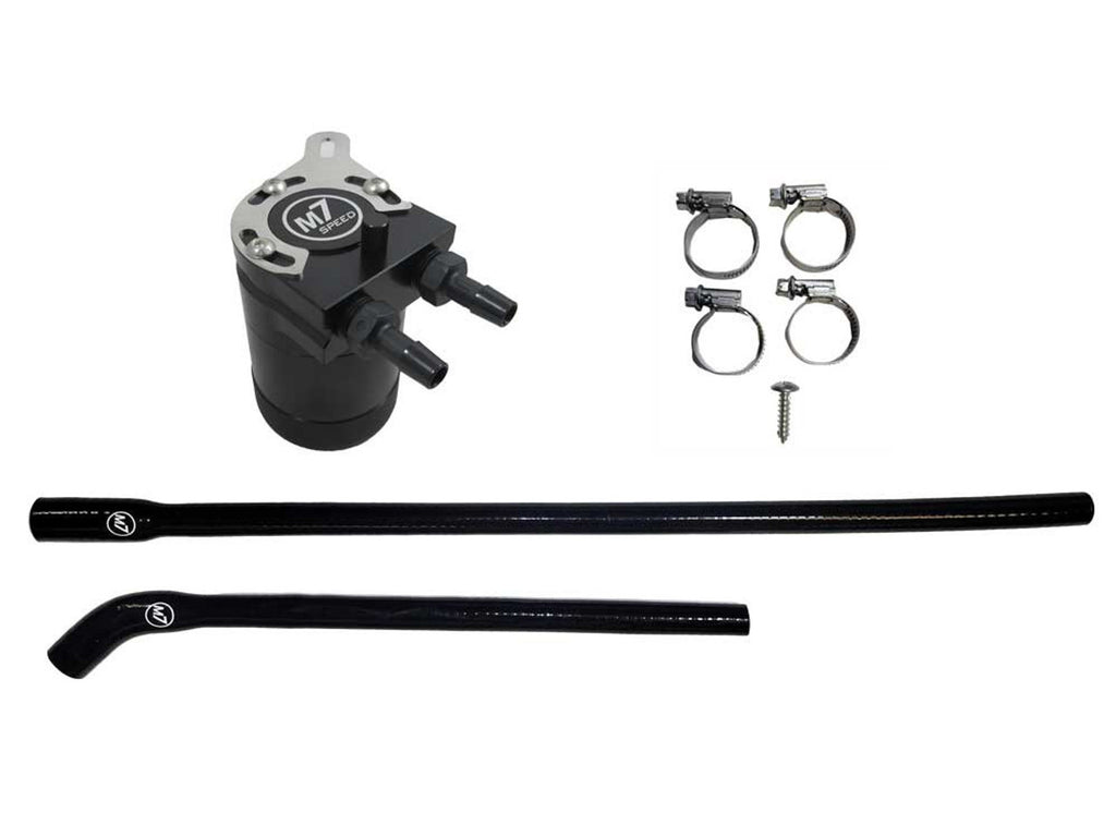 M7 Speed  R55-R59 Mini Cooper Oil Catch Can Kit N18B Engine | Black Hoses