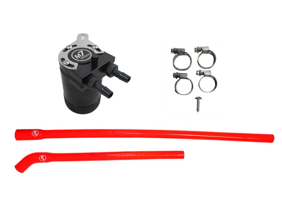 M7 Speed MINI Cooper Oil Catch Can Kit | 2011-2015 | N18B Engine | RED Hoses