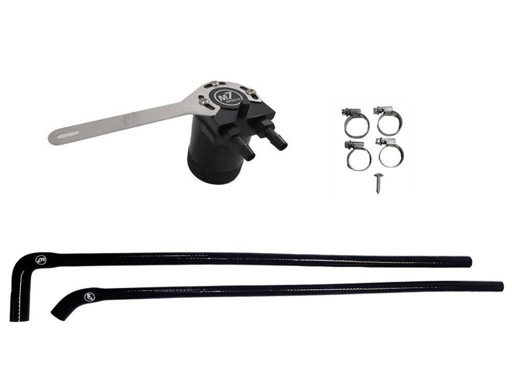 M7 Speed R60 Countryman "Exact-Fit" Oil Catch Can Kit | Black Silicone Hoses