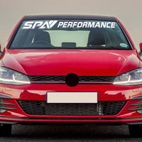SPA Performance Windshield Banner Decal White Universal 47.24 x 4.50 in