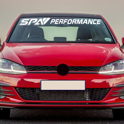 SPA Performance Windshield Banner Decal White Universal 47.24 x 4.50 in