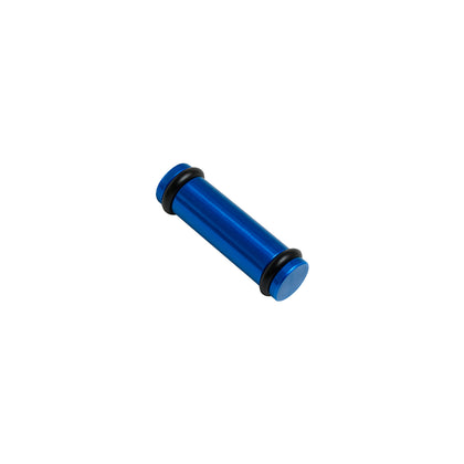 Billet EV14K (Compact) Aluminum Fuel Injector Block Off - 1 unit - Blue
