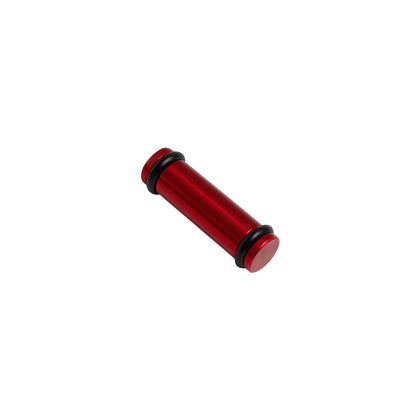 Billet EV14K (Compact) Aluminum Fuel Injector Block Off - 1 unit - Red