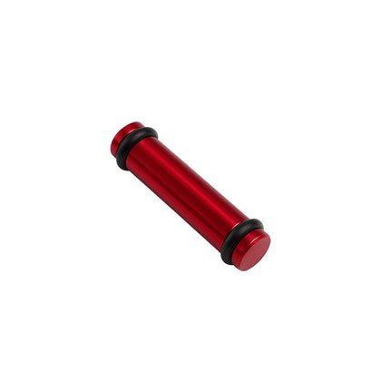 Billet EV14S (Standard) Aluminum Fuel Injector Block Off - 1 unit - Red