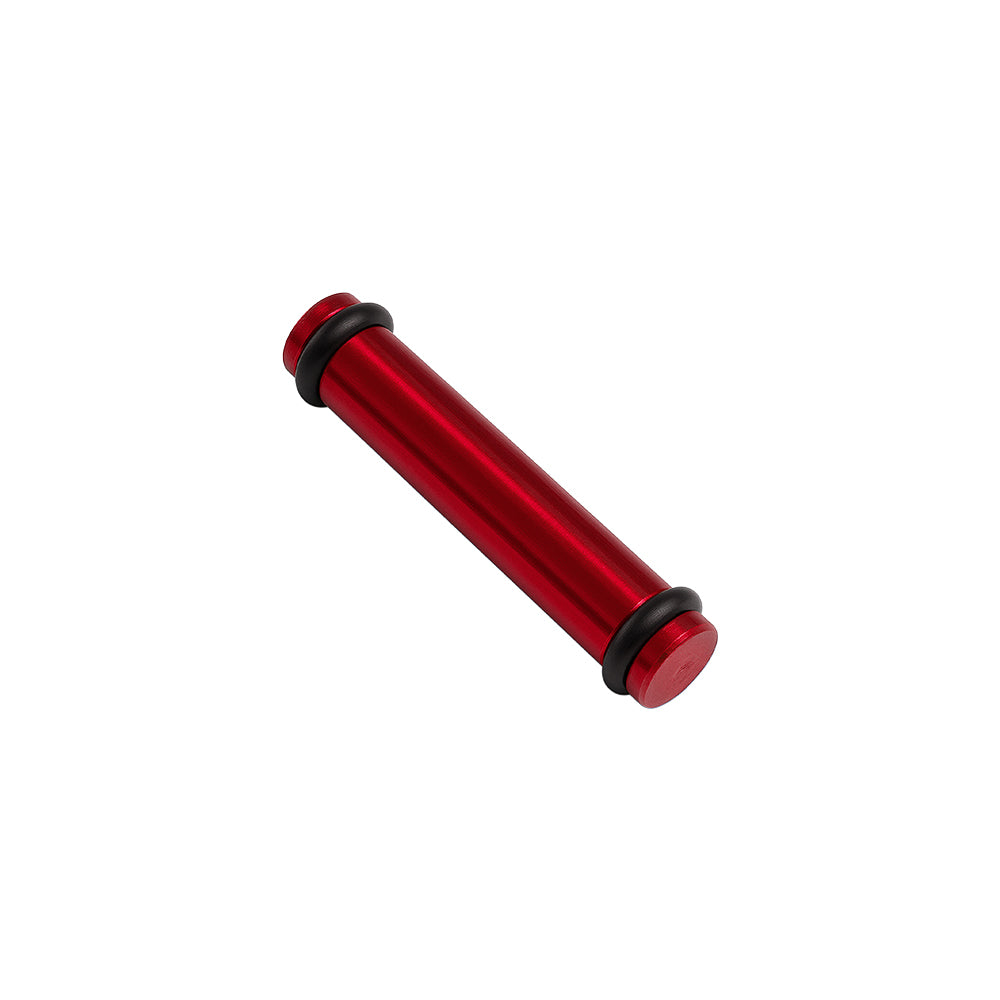 Billet EV14L (Long) Aluminum Fuel Injector Block Off - 1 unit - Red