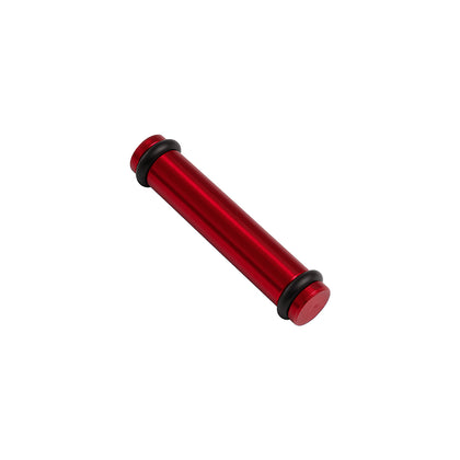 Billet EV14L (Long) Aluminum Fuel Injector Block Off - 1 unit - Red