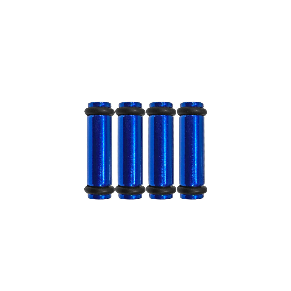 Billet EV14K (Compact) Aluminum Fuel Injector Block Off - 4 units - Blue