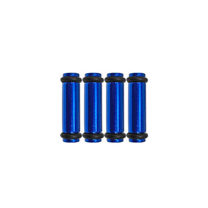 Billet EV14K (Compact) Aluminum Fuel Injector Block Off - 4 units - Blue