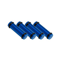 Billet EV14K (Compact) Aluminum Fuel Injector Block Off - 4 units - Blue