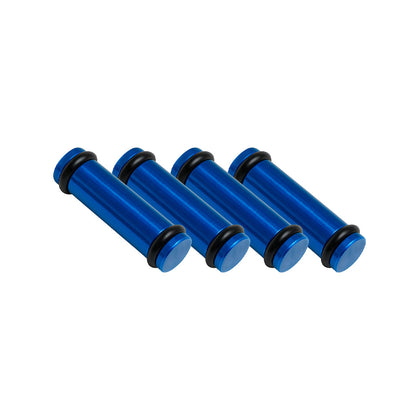 Billet EV14K (Compact) Aluminum Fuel Injector Block Off - 4 units - Blue