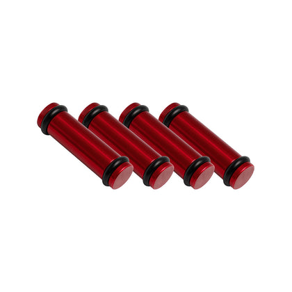 Billet EV14K (Compact) Aluminum Fuel Injector Block Off - 4 units - Red