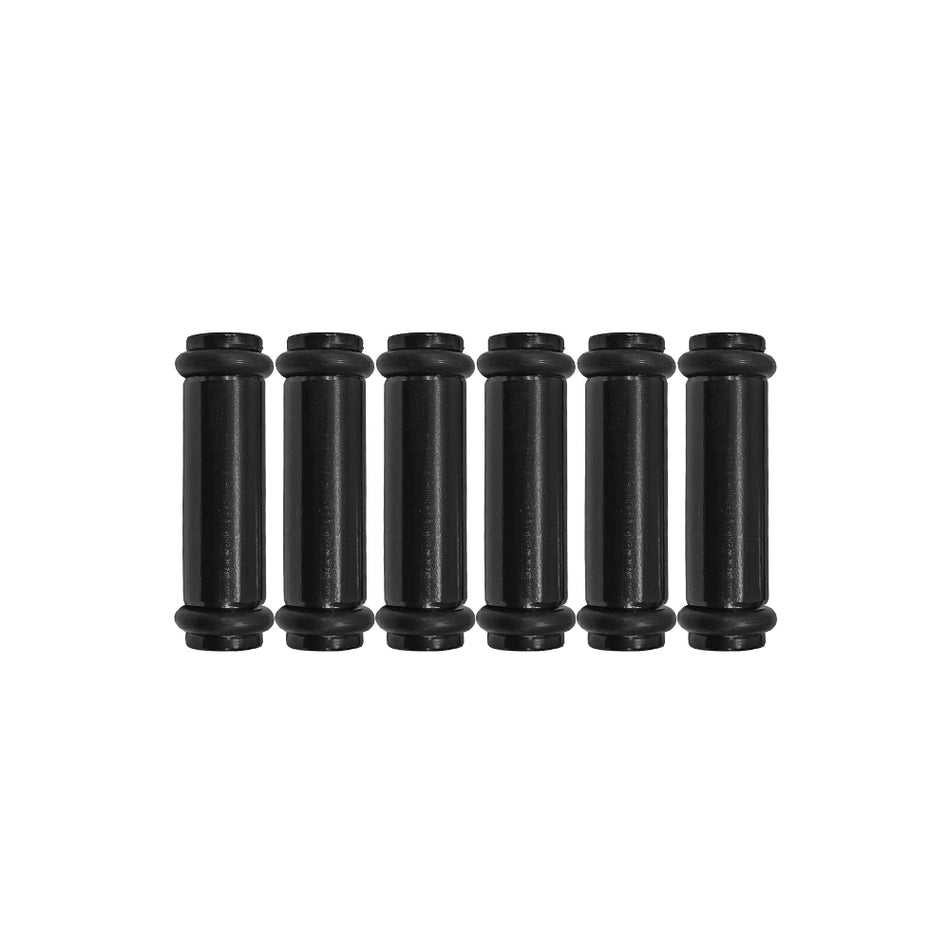 Billet EV14K (Compact) Aluminum Fuel Injector Block Off - 6 units - Black