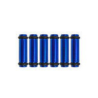 Billet EV14K (Compact) Aluminum Fuel Injector Block Off - 6 units - Blue