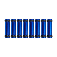 Billet EV14K (Compact) Aluminum Fuel Injector Block Off - 8 units - Blue