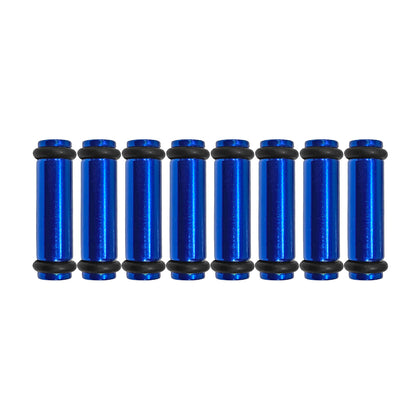 Billet EV14K (Compact) Aluminum Fuel Injector Block Off - 8 units - Blue