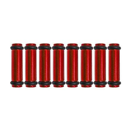 Billet EV14K (Compact) Aluminum Fuel Injector Block Off - 8 units - Red