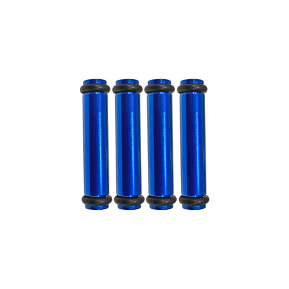 Billet EV14S (Standard) Aluminum Fuel Injector Block Off - 4 units - Blue
