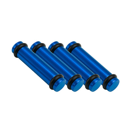 Billet EV14S (Standard) Aluminum Fuel Injector Block Off - 4 units - Blue