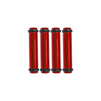 Billet EV14S (Standard) Aluminum Fuel Injector Block Off - 4 units - Red