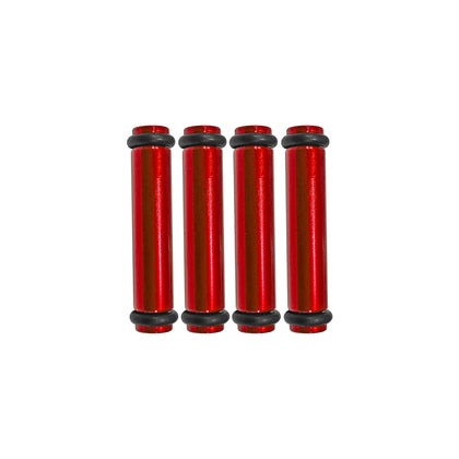 Billet EV14S (Standard) Aluminum Fuel Injector Block Off - 4 units - Red
