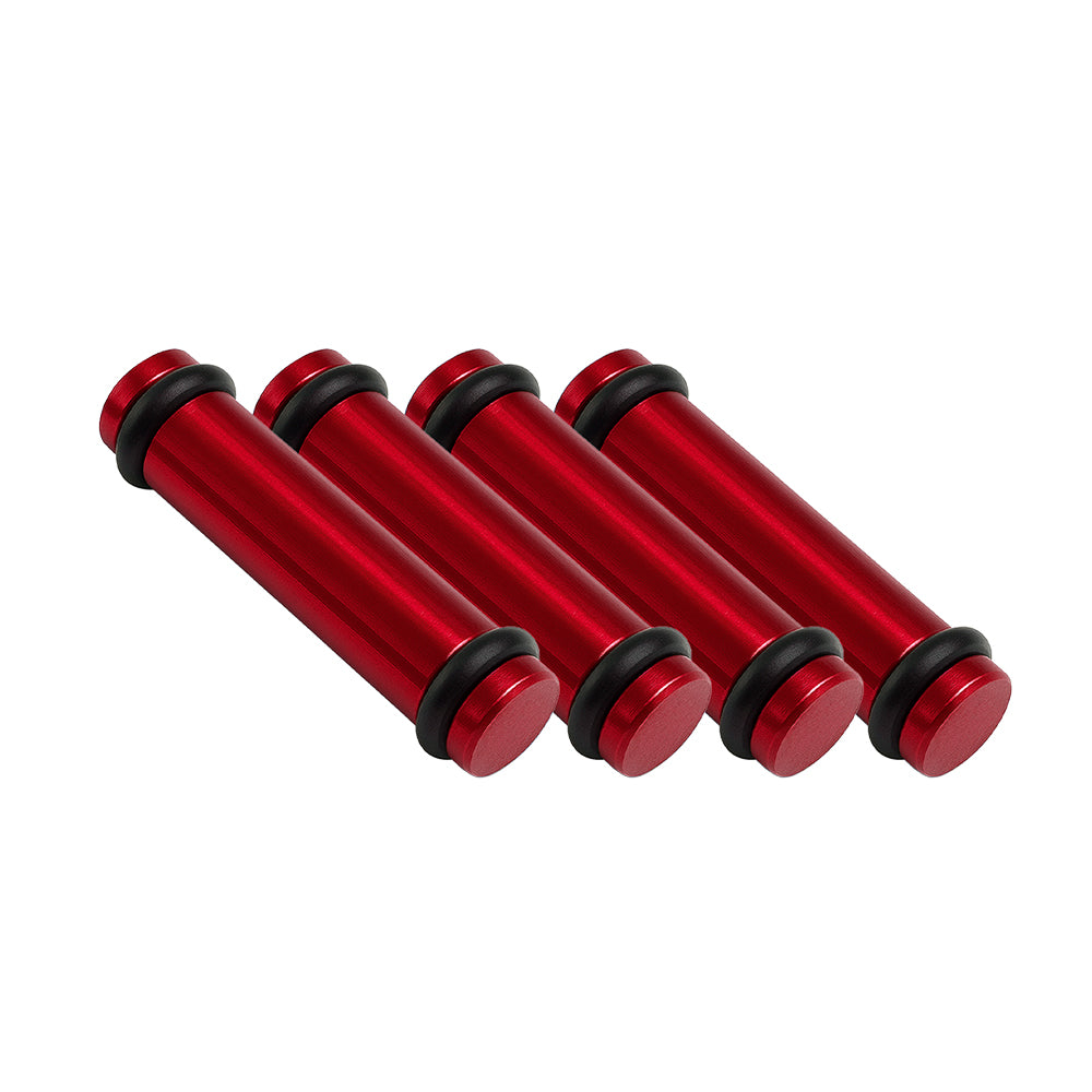 Billet EV14S (Standard) Aluminum Fuel Injector Block Off - 4 units - Red