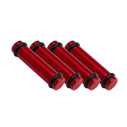 Billet EV14S (Standard) Aluminum Fuel Injector Block Off - 4 units - Red