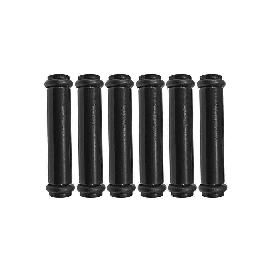 Billet EV14S (Standard) Aluminum Fuel Injector Block Off - 6 units - Black
