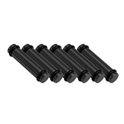 Billet EV14S (Standard) Aluminum Fuel Injector Block Off - 6 units - Black