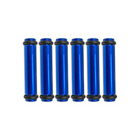 Billet EV14S (Standard) Aluminum Fuel Injector Block Off - 6 units - Blue
