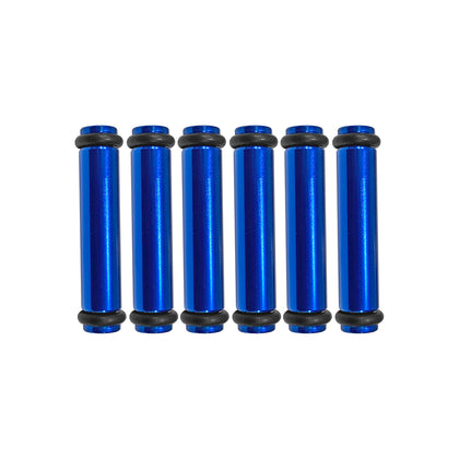 Billet EV14S (Standard) Aluminum Fuel Injector Block Off - 6 units - Blue