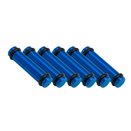 Billet EV14S (Standard) Aluminum Fuel Injector Block Off - 6 units - Blue