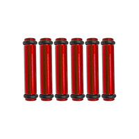 Billet EV14S (Standard) Aluminum Fuel Injector Block Off - 6 units - Red