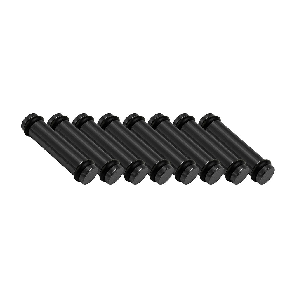 Billet EV14S (Standard) Aluminum Fuel Injector Block Off - 8 units - Black