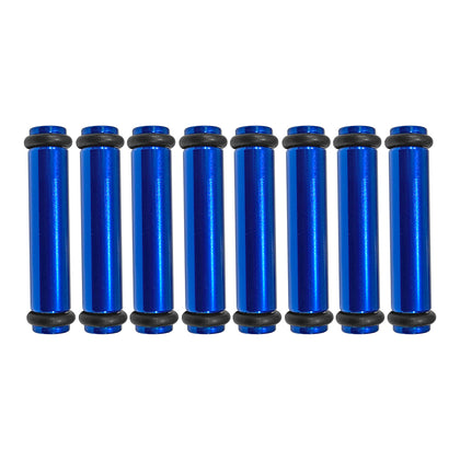 Billet EV14S (Standard) Aluminum Fuel Injector Block Off - 8 units - Blue