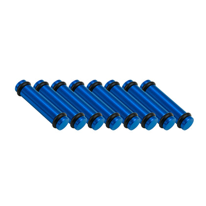 Billet EV14S (Standard) Aluminum Fuel Injector Block Off - 8 units - Blue